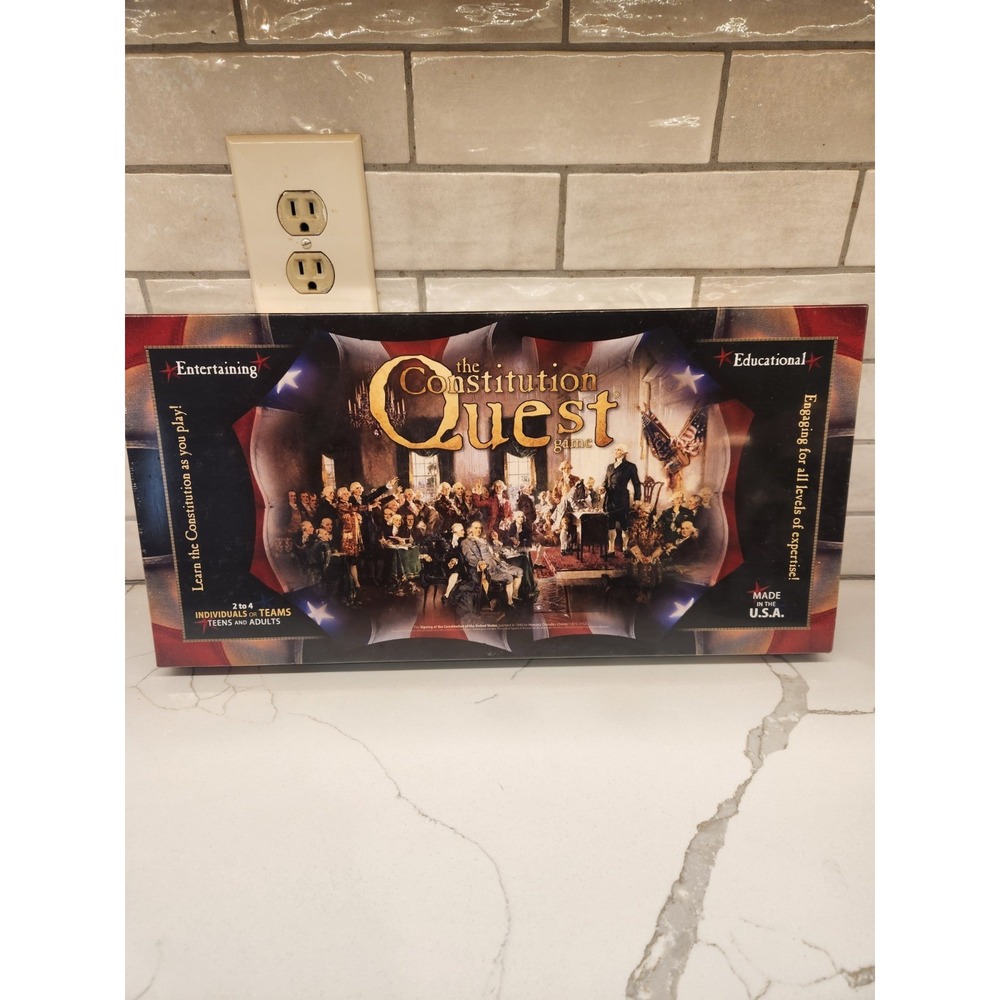 The Constitution Quest Board Game Branches Of US Govt Brand New Sealed Package